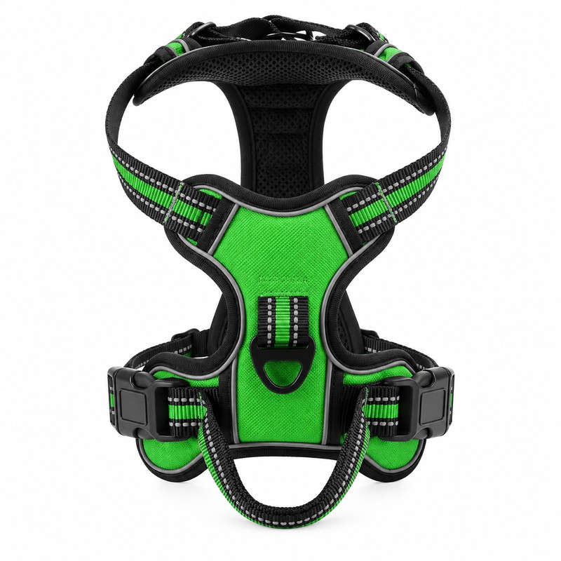 Adjustable Reflective Dog Harness for Daily Walks – Soft Breathable