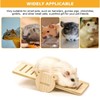 Zwenjuan Hamster Toy Wooden Hamster Hideout House DIY Bridge Rocker,