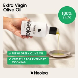 Neolea Greek Extra Virgin Olive Oil – Single Origin, Early Harvest, High Polyphenol – From Koroneiki Olives Hand Picked in Greece – Fresh Aromatic Cooking Oil & Finishing Dishes – 8.45 fl. oz / 250ml
