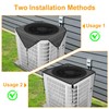 Kipiea Central Air Conditioner Mesh Covers for Outside Units, Top