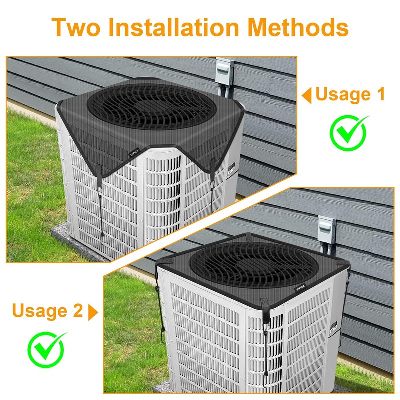 Kipiea Central Air Conditioner Mesh Covers for Outside Units, Top