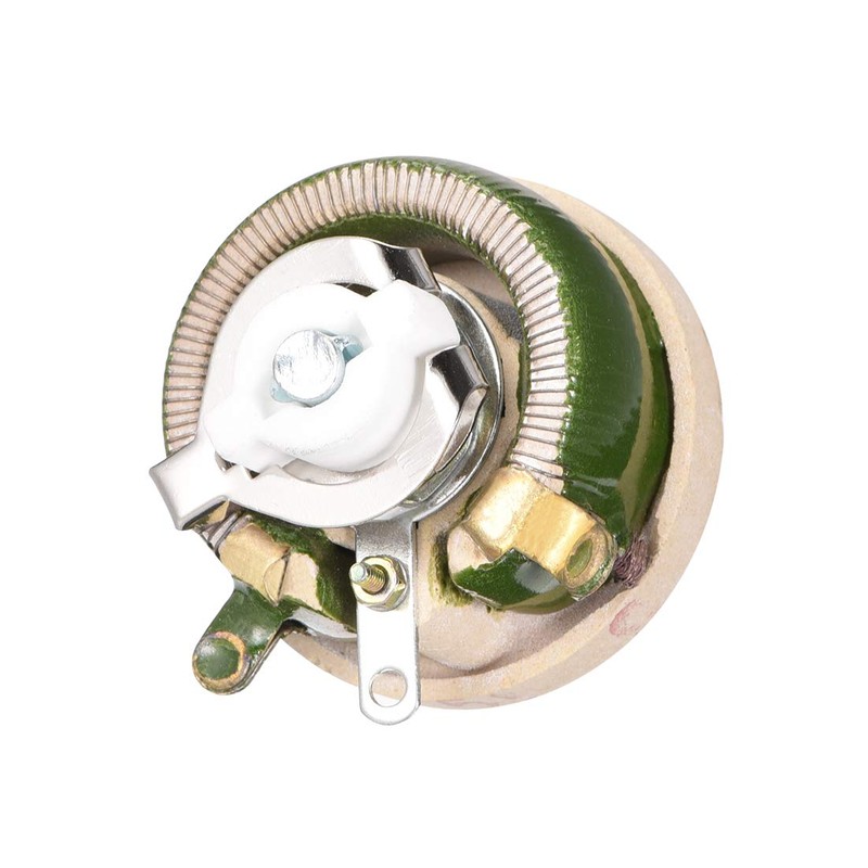 sourcing map Wirewound Ceramic Potentiometer Variable Rheostat Resistor 25W 50R