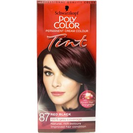 3 x Schwarzkopf Poly Color Permanent 87 Red Black