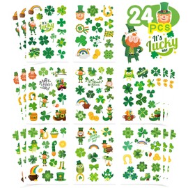 357 Pcs St. Patrick's Day Stickers - Shamrock Stickers for Kids Leprechaun Clover Hat Irish Day Themed Party Holiday Stickers St Patricks Day Gifts St Patricks Day Party Favors Accessories Decorations