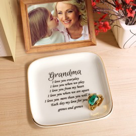 Titanape Grandma Gifts, Grandma Birthday Gift Trinket Dish Grandma, I love you every day Nana Gifts, for Grandma