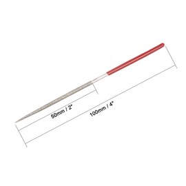 sourcingmap 10pcs Round Diamond Needles File 2mm x 100mm 150 Grit for Metal Glass Wood Stone Grinding Polishing Engraving