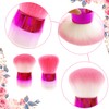 2 PCS Nail Dust Brush,Multipurpose Makeup Tool Soft Fiber Bristles