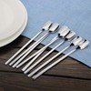 Latte Macchiato Coffee Spoon Set, YFWOOD 8 Pieces, Long Handle