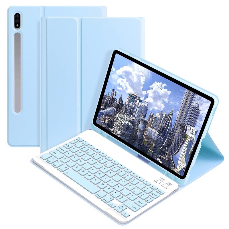 Tab S9 Series Tablet Protective Case + Keyboard ABS Keys