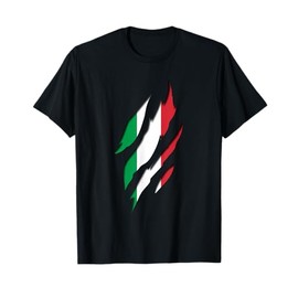 Italy Italian Flag Claw Marks - Italian Roots & Heritage T-Shirt
