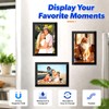 4×6" 6Pack Black Magnetic Photo Frames for Fridge with Strong