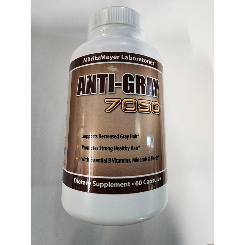 Anti-Gray Hair 7050 Helps Restore Natural Hair Color 60 Capsules