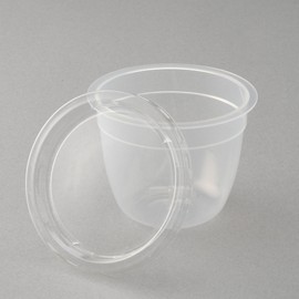 Fuzawa Shoten Pudding Cups 130cc (with Lids) 10 Pairs (Heat Resistant/Dessert Container/Pudding Container/Cup with Lid/Handmade Dessert)