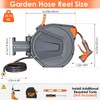 TLGREEN Retractable Garden Hose Reel, 1/2in x 100 ft Water