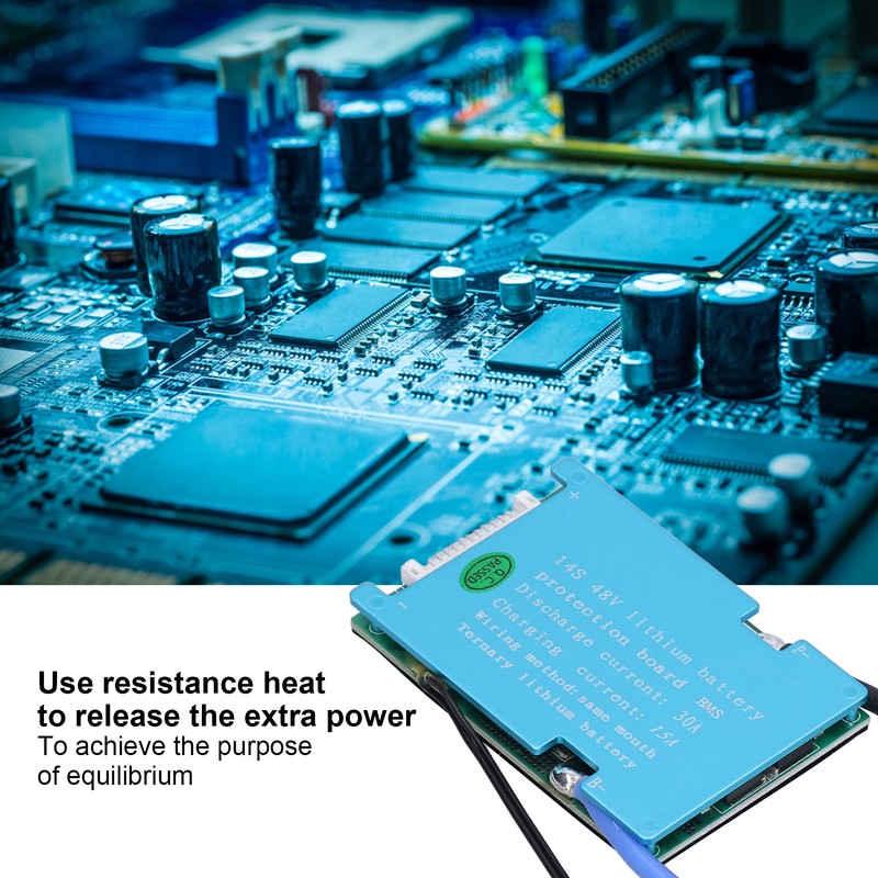 14S 48V Lithium Battery Protection Board Ternary BMS Charging Equilibrium
