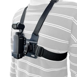 Osmo Pocket 3 Adjustable Chest Mount Harness, Chest Strap Body Mount Accessories Compatible with DJI Osmo Pocket 3 Cameras Attachments