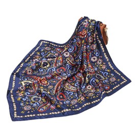 FAIRYGATE Women's Scarf Scarf Flower Bandana Headscarf Scarf 90 x 90 cm Colourful, 74016