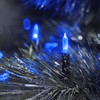 Konstsmide LED Minilichterkette, 80 blaue Dioden, 24V Außentrafo, grünes Kabel