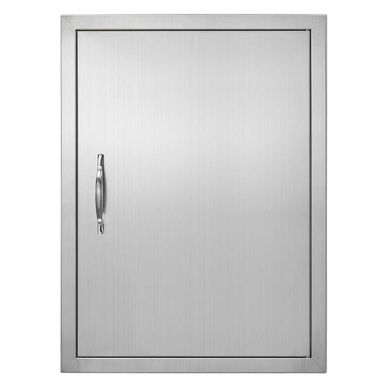 Single Outdoor Kitchen Stainless Steel Flush Mount Door 20W X