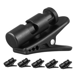 CHILDWEET 6PCS Headphone Cord Holder Clips Rotatable Earbud Wire Fixing Device Durable Clothing Mounts for Tangle Prevention and Easy Usage for Headsets and Earphones