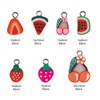 COGCHARGER 140 Stück Obst-Charms-Anhänger, Imitation, Lebensmittel-Charm, Kirsche, Wassermelonen-Anhänger für Schmuck,