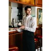 Velilla Long Apron with Opening and Pockets, Unisex, Adult, Black,