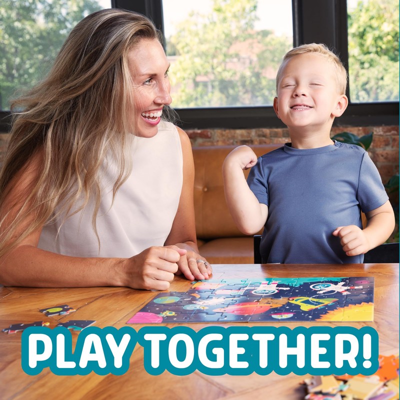 Chuckle & Roar - Space, Ocean, Safari, World Map Puzzles