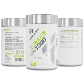 Forzagen | Suplemento Alimenticio MCT Oil | 800 mg de Triglicéridos de Cadena Media | 60 Servicios | Proveniente de Aceite de Coco | Keto | Suplemento Natural | 60 Capsulas