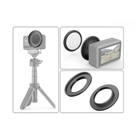 CS PRIORITY Compatible for Action 4 Filter Holder Compatible 49mm Filter Lens Filter Adapter Ring Protective Frame for Action Camera Accessories
