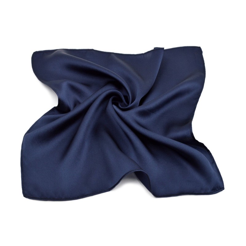 Premium 100% Pure Mulberry Silk Solid Pocket Square Handkerchief Scarf
