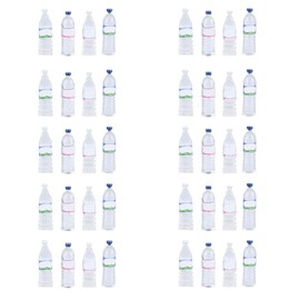 40pcs Dollhouse Water Bottles Set 4 Styles Miniature Drinking Accessories for Doll House Decoration