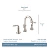 Moen Wetherly Spot Resist Brushed Nickel Two-Handle Widespread Bathroom Faucet