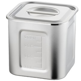 AG 18-8 Graduated Square Kitchen Pot 3.5 inches (9 cm) (Handless)