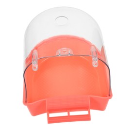 WOONEKY Parrot Bath Box Durable Bird Bathing Tub for Parakeets Leak Bird Bath Container Safe Design for Easy Use