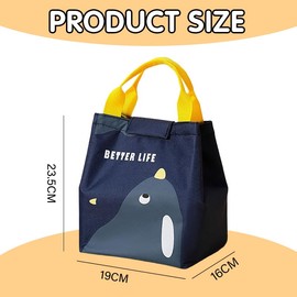 Adults Portable Kid Large Capacity Insulated Lunch Bag Thermal Boxes Picnic Tote