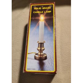 Unbranded Solid Brass Electric Candle Lamp  Indoor Candles for Decor