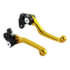 KAX Short Brake and Clutch Levers 2pcs Fit for YZ80 YZ85 2001-2014 TTR 230 2003-2017 WR400F 1996-1999 KDX200 220 1995-2006 Motorcycle Levers