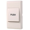 HWMATE White Plastic Door Exit Push Button Panel with NO/NC/COM