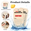 100 Pack Waterproof Backflow Inspection Tags,with Steel Wires,Maintenance Record Tag