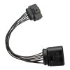 Cahuczlhoz 2Pcs 14 to 10 Pin Xenon HID Headlight Connector
