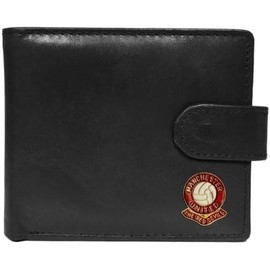 Manchester United Football Club Black Leather Wallet