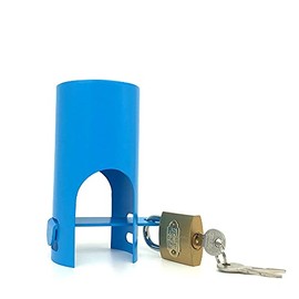 Insulated Garden Hose and casing Lock and Cover - Water Saving, Outdoor Faucet Locking System - Prevents Unauthorized use and Vandalism, and is Easy to Instal(Blue)