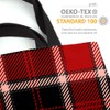 VOID Plaid Red Black Checked Bag 33 x 33 x
