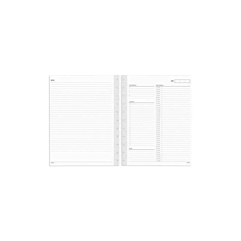 TUL® Discbound Undated Daily Refill Pages, 8-1/2" x 11", Undated,