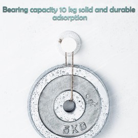 Pack of 2 Suction Cup Hooks, Reusable and Waterproof, for Bathroom, Kitchen, Front Door and Motorhome, Suitable for All Smooth Surfaces, No Drilling Required