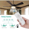 QIACHIP Wifi Ceiling Fan Lamp Remote Control Kit, Timing Quiet