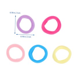 SAFIGLE 200pcs Premium Hair Ties Soft Cloth Elastic Hair Rings for Boys and Comfortable and Durable
