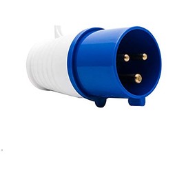 BE-TOOL 32A 220V IP44 3 Pin Industrial Location Plug and Wall Socket Waterproof IP44 Connector Female 2P+Earth Male/Female (#023)