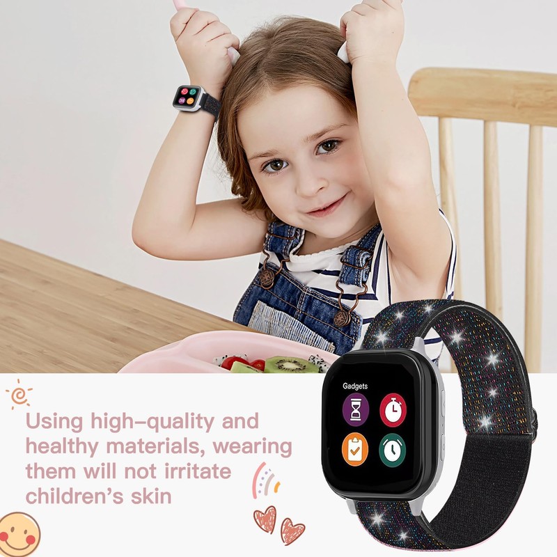 Folavii 3 Pack Stretchy Nylon Compatible with Gizmo Watch Adventrue