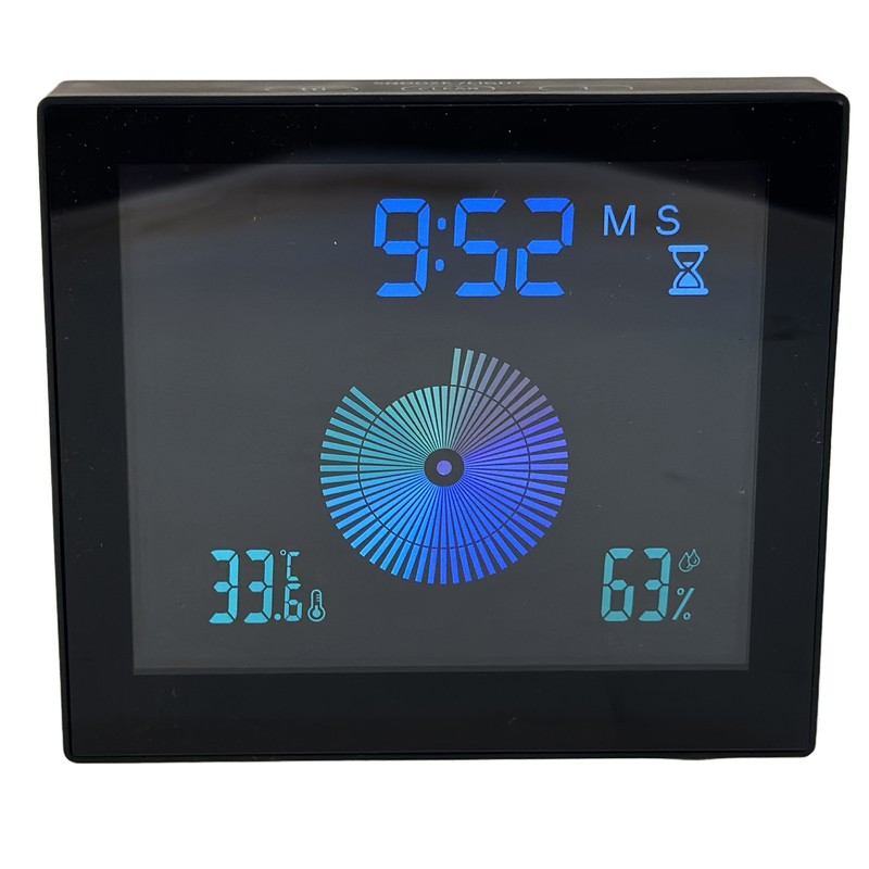 5in Wall Shower Clock Digital Timer Alarm Temperature Humidity Display